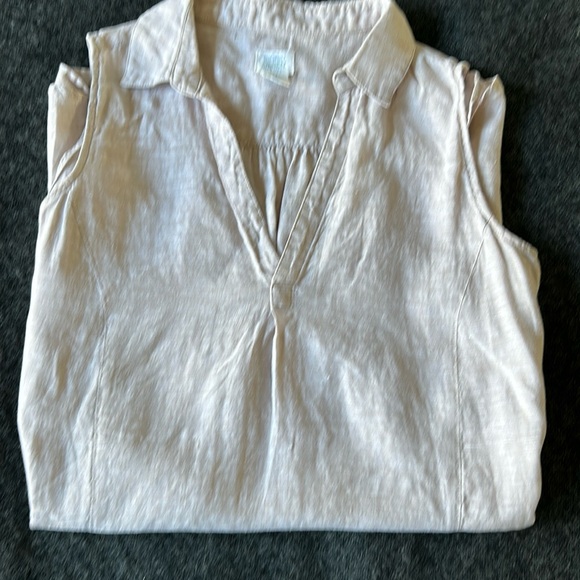 SIGRID OLSEN  Blouse without sleeves size S 100% linen - Picture 1 of 6